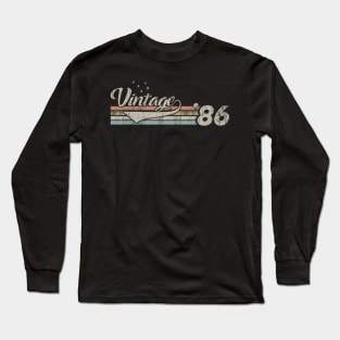 Vintage 1986 Design 34 Years Old 34th birthday Long Sleeve T-Shirt